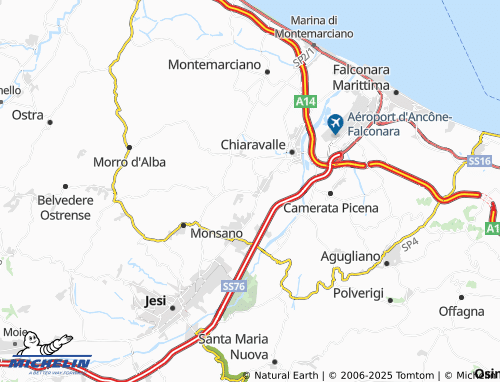 MICHELIN Selvatorta map - ViaMichelin