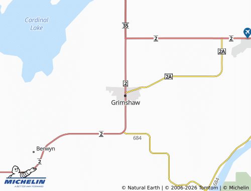 MICHELIN Grimshaw map - ViaMichelin