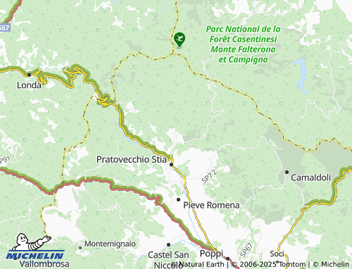 MICHELIN Papiano map - ViaMichelin