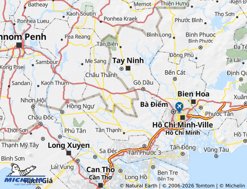 MICHELIN Svay Rieng map - ViaMichelin