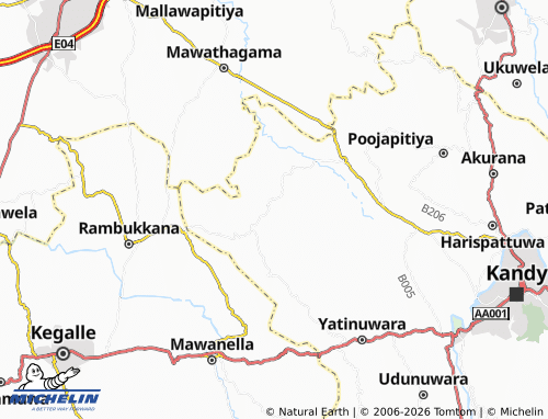 MICHELIN Polwatta1 map - ViaMichelin