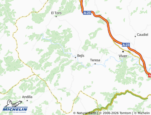 Mappa MICHELIN Bejís - ViaMichelin