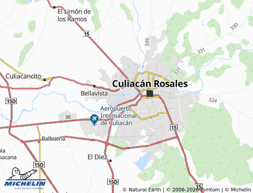 Mapa MICHELIN Misión del Álamo - ViaMichelin