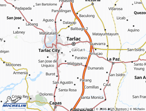 MICHELIN Paraiso map - ViaMichelin