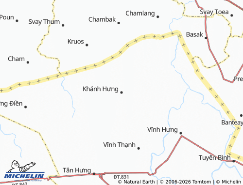 Mapa MICHELIN Khánh Hưng - ViaMichelin