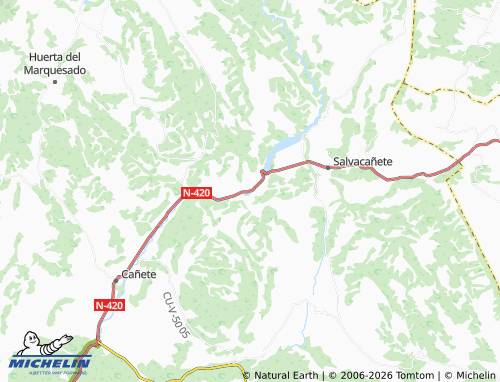 MICHELIN Salinas del Manzano map - ViaMichelin