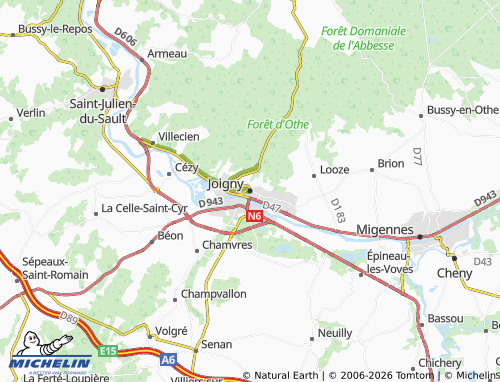Mappa MICHELIN Joigny - ViaMichelin
