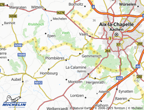 MICHELIN Völkerich map - ViaMichelin