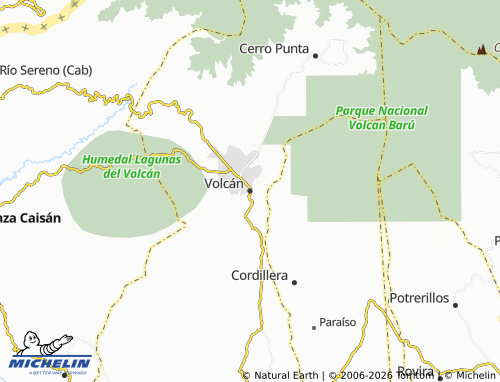 Carte MICHELIN Volcán - ViaMichelin