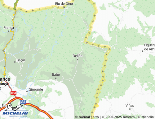 MICHELIN Deilão map - ViaMichelin