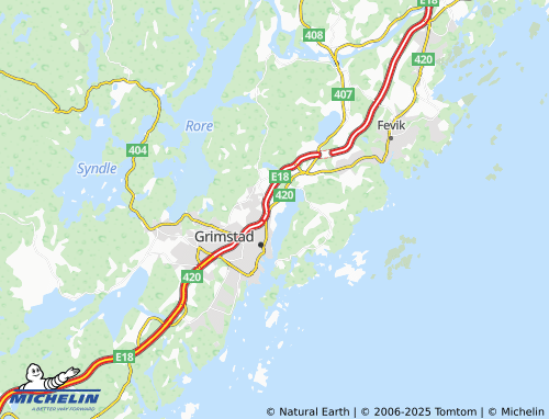 Carte MICHELIN Skjeviga - ViaMichelin
