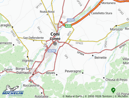 MICHELIN Spinetta map - ViaMichelin