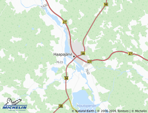 Carte MICHELIN Haapajärvi - ViaMichelin