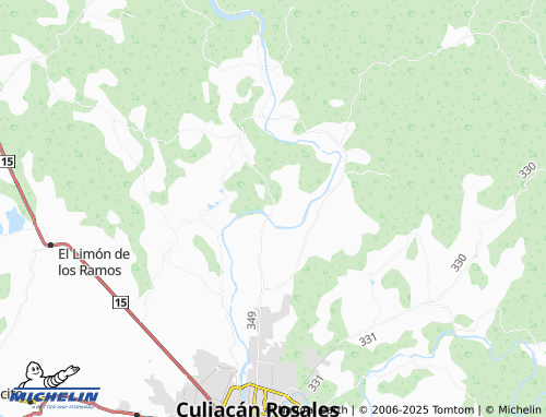 MICHELIN Aguacaliente de Los Monzón map - ViaMichelin