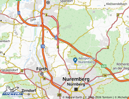 MICHELIN Neunhof map - ViaMichelin