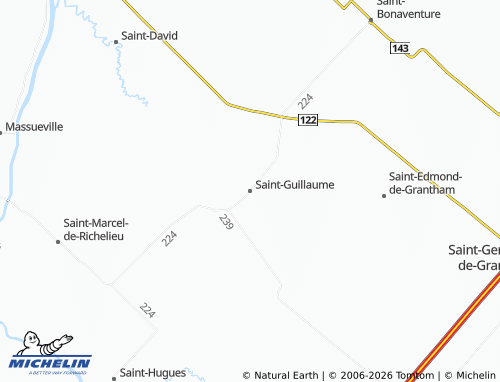 MICHELIN Saint-Guillaume map - ViaMichelin