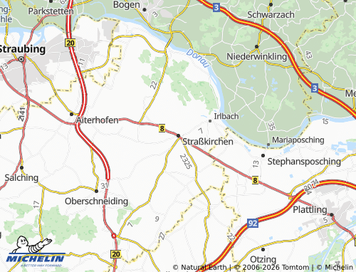 Mapa MICHELIN Straßkirchen - ViaMichelin
