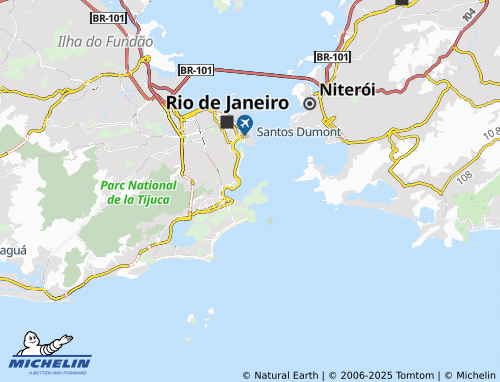MICHELIN Urca map - ViaMichelin