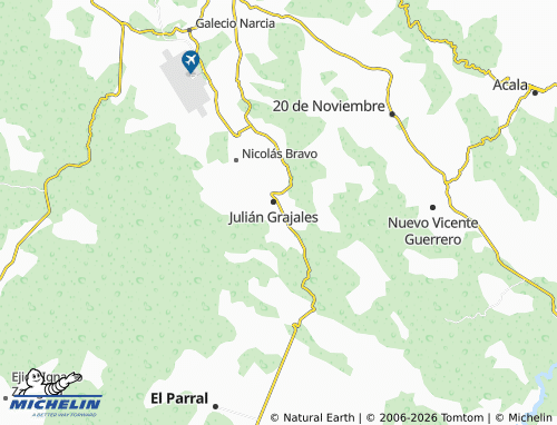 Mappa MICHELIN Tierra Blanca - ViaMichelin