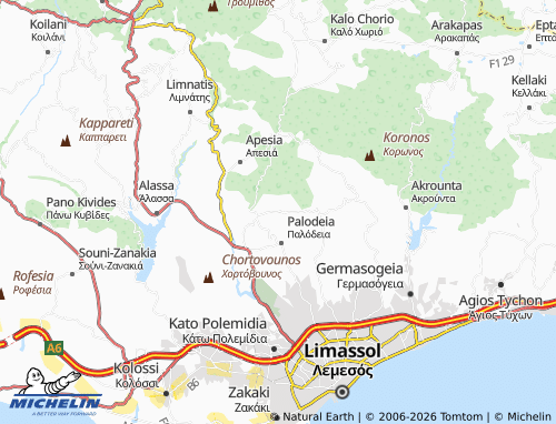 MICHELIN Spitali map - ViaMichelin