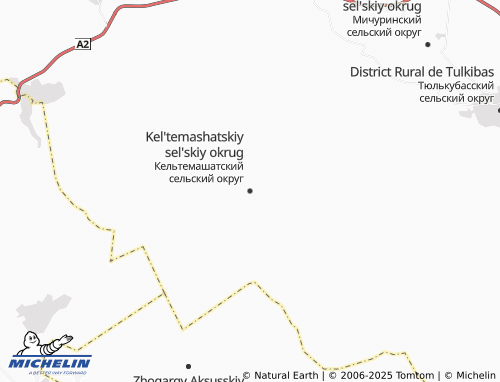 MICHELIN Kel'temashatskiy sel'skiy okrug map - ViaMichelin