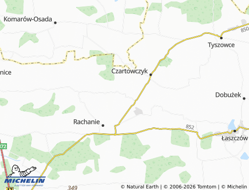 MICHELIN Wożuczyn map - ViaMichelin