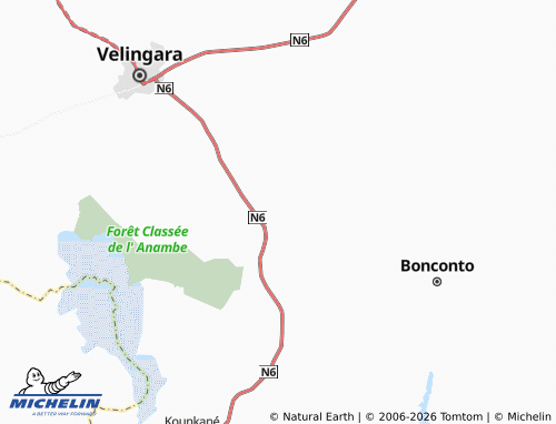 MICHELIN Foula Mori map - ViaMichelin