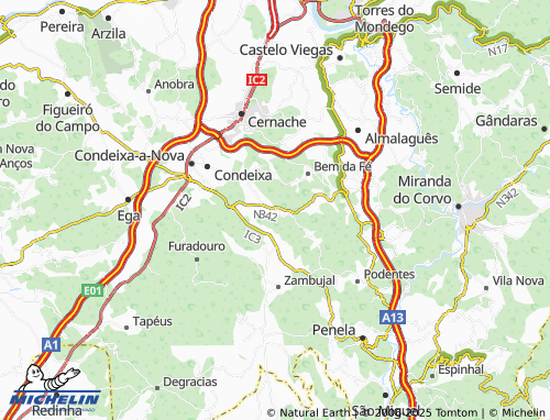 MICHELIN-Landkarte Beiçudo - ViaMichelin
