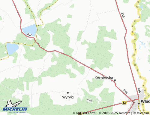 MICHELIN Żuków map - ViaMichelin