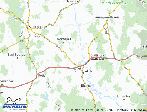 MICHELIN Bernière map - ViaMichelin