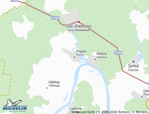MICHELIN Pogost map - ViaMichelin