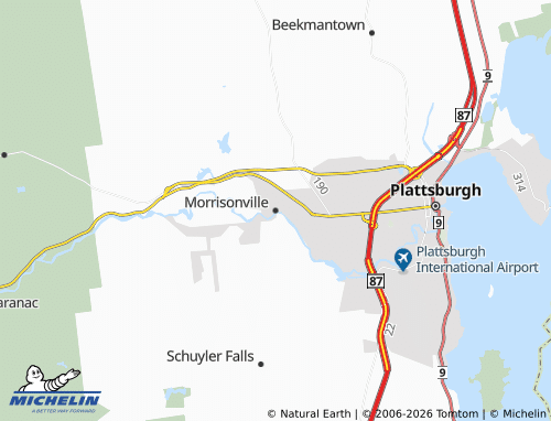 Mapa MICHELIN Morrisonville - ViaMichelin