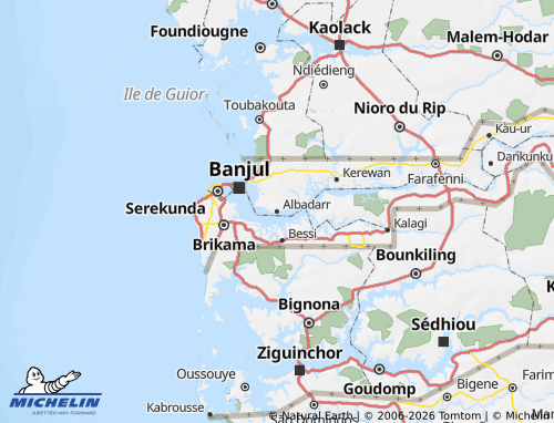 Mappa MICHELIN Upper Niumi - ViaMichelin