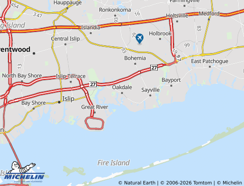 Mapa MICHELIN Oakdale - ViaMichelin