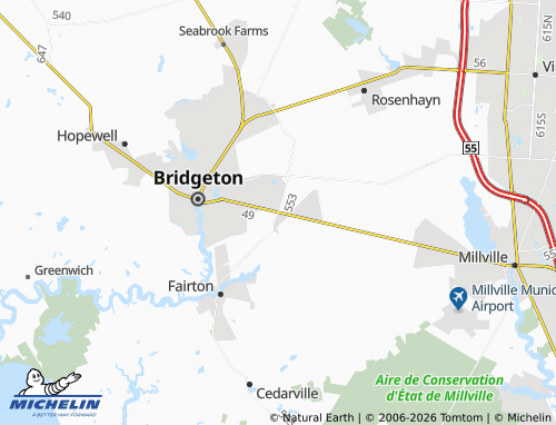 Carte MICHELIN Gouldtown - ViaMichelin