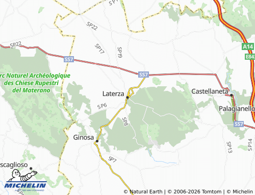 Mapa MICHELIN Laterza - ViaMichelin