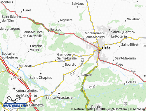 Carte MICHELIN Aureillac - ViaMichelin