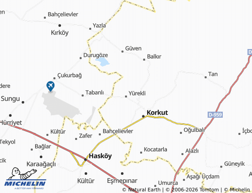 MICHELIN Yürekli map - ViaMichelin
