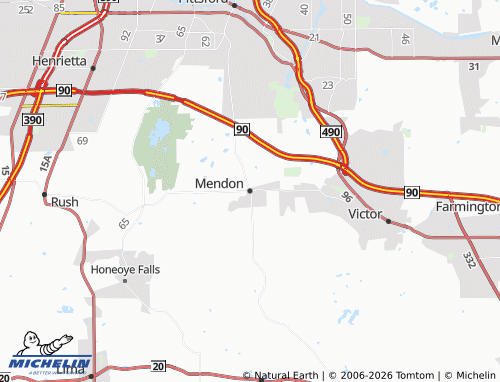 Mappa MICHELIN Mendon - ViaMichelin