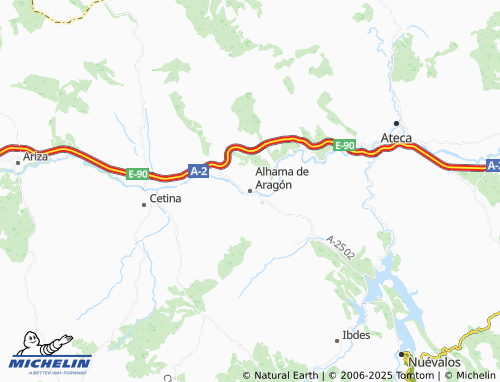 Mappa MICHELIN Alhama de Aragón - ViaMichelin