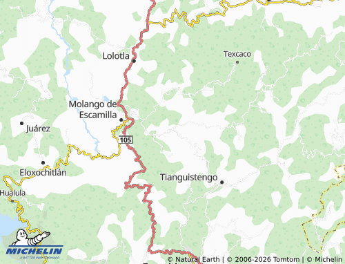Mapa MICHELIN Huitzitzila - ViaMichelin