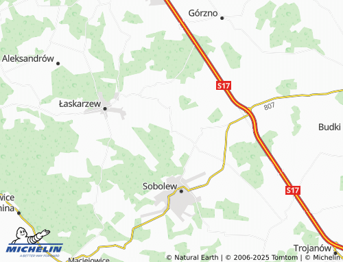 MICHELIN Przyłęk map - ViaMichelin