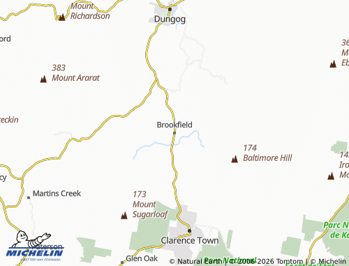 Mapa MICHELIN Brookfield - ViaMichelin