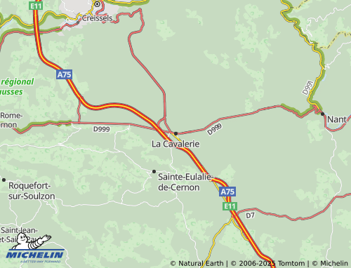 MICHELIN La Cavalerie map - ViaMichelin