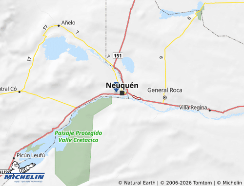 Mapa MICHELIN Neuquén - ViaMichelin