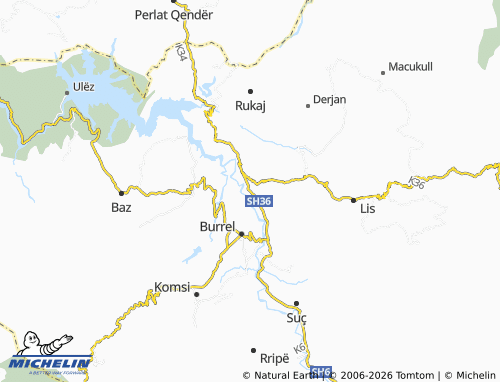 Mappa MICHELIN Zenisht - ViaMichelin