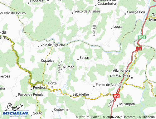 MICHELIN-Landkarte Seixas - ViaMichelin