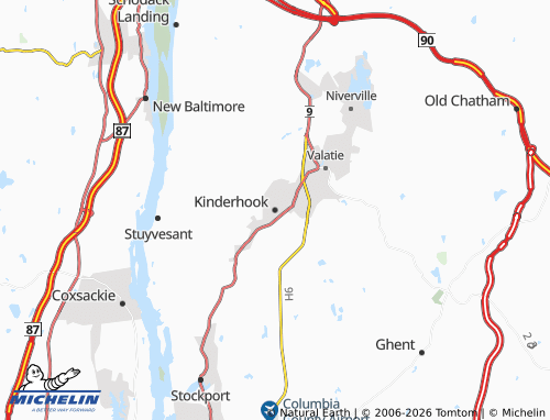 Carte MICHELIN Kinderhook - ViaMichelin