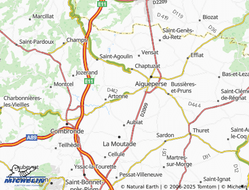 MICHELIN Bicon map - ViaMichelin