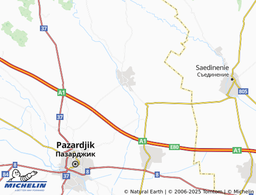 MICHELIN Krali Marko map - ViaMichelin